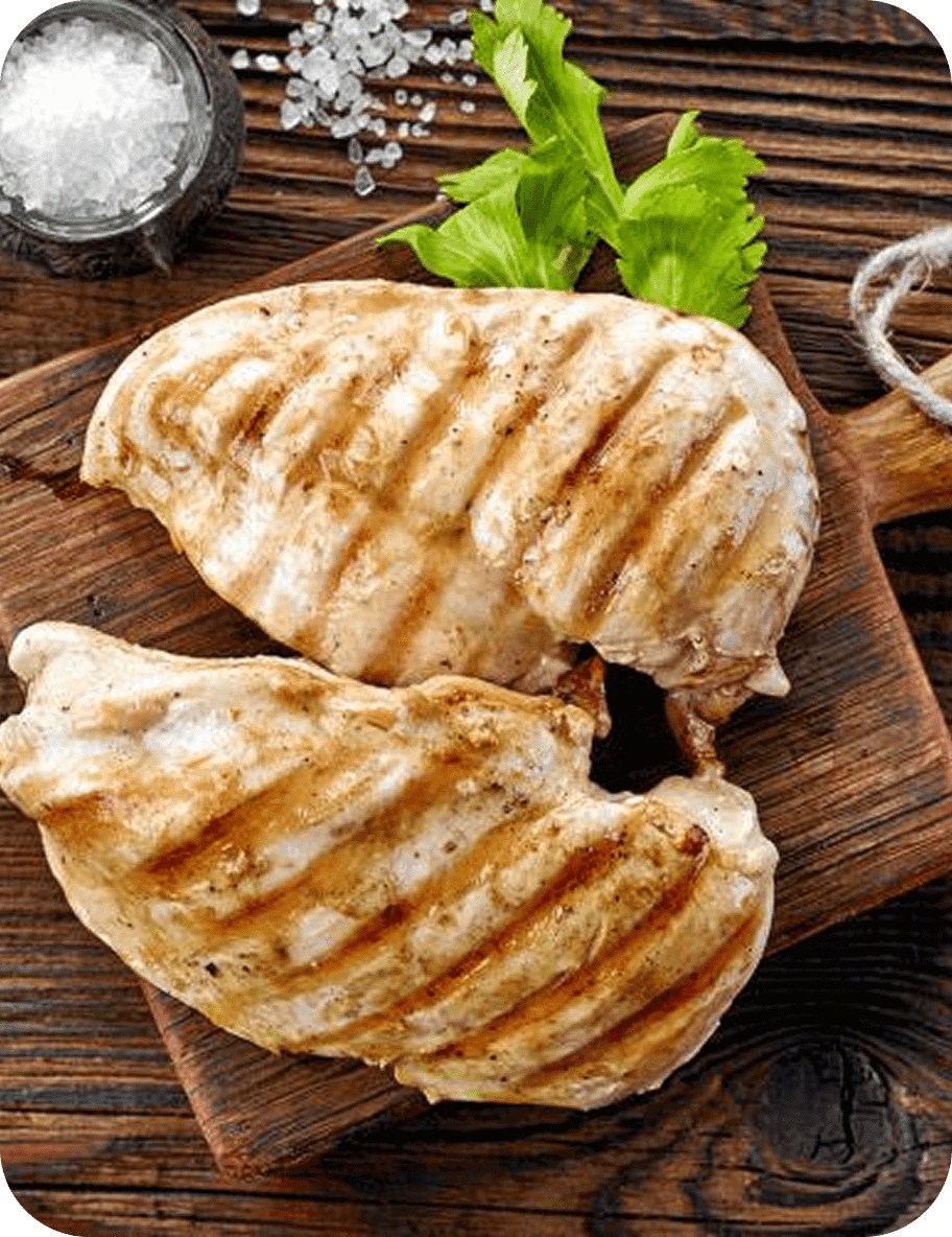 Gegrilde kip met appelmoes